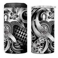 Aloha Black Tribal Honu Tattoo 4 in 1 Can Cooler Tumbler