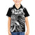 Aloha Black Tribal Honu Tattoo Family Matching Long Sleeve Bodycon Dress and Hawaiian Shirt