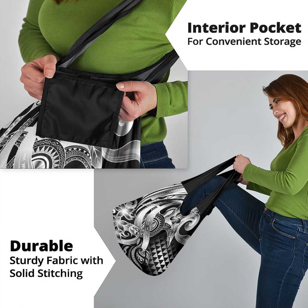 Aloha Black Tribal Honu Tattoo Grocery Bag