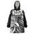 Aloha Black Tribal Honu Tattoo Wearable Blanket Hoodie