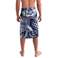Aloha Blue Tribal Honu Tattoo Lavalava