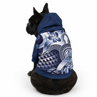 Aloha Blue Tribal Honu Tattoo Pet Hoodie LT9 - Polynesian Pride