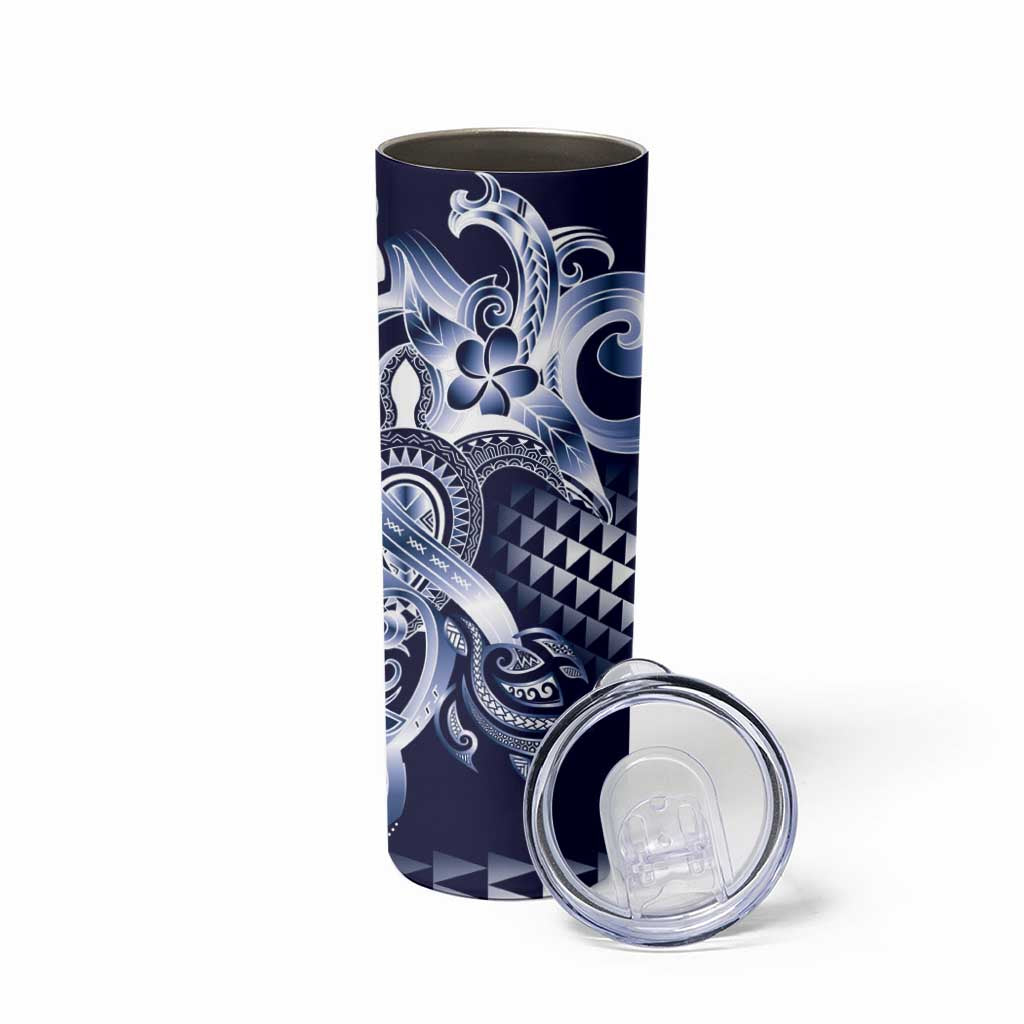 Aloha Blue Tribal Honu Tattoo Skinny Tumbler