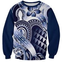 Aloha Blue Tribal Honu Tattoo Sweatshirt