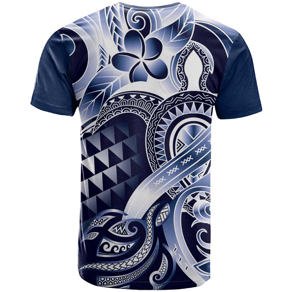 Aloha Blue Tribal Honu Tattoo T Shirt