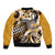 Aloha Gold Tribal Honu Tattoo Bomber Jacket