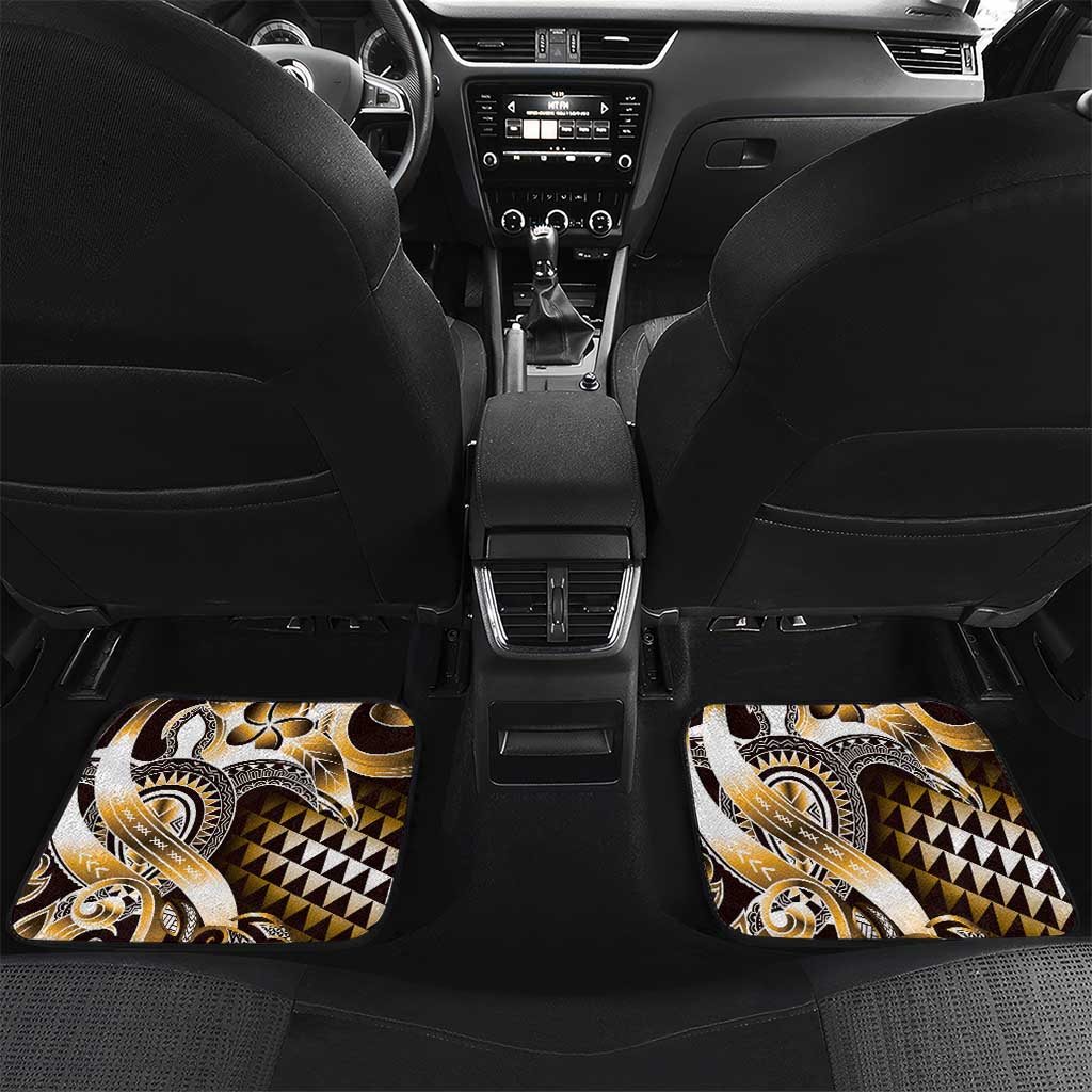 Aloha Gold Tribal Honu Tattoo Car Mats