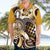 Aloha Gold Tribal Honu Tattoo Hawaiian Shirt