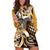 Aloha Gold Tribal Honu Tattoo Hoodie Dress