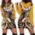 Aloha Gold Tribal Honu Tattoo Hoodie Dress