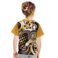 Aloha Gold Tribal Honu Tattoo Kid T Shirt