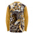 Aloha Gold Tribal Honu Tattoo Long Sleeve Shirt