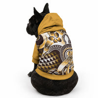 Aloha Gold Tribal Honu Tattoo Pet Hoodie LT9 - Polynesian Pride