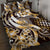 Aloha Gold Tribal Honu Tattoo Quilt Bed Set