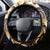 Aloha Gold Tribal Honu Tattoo Steering Wheel Cover