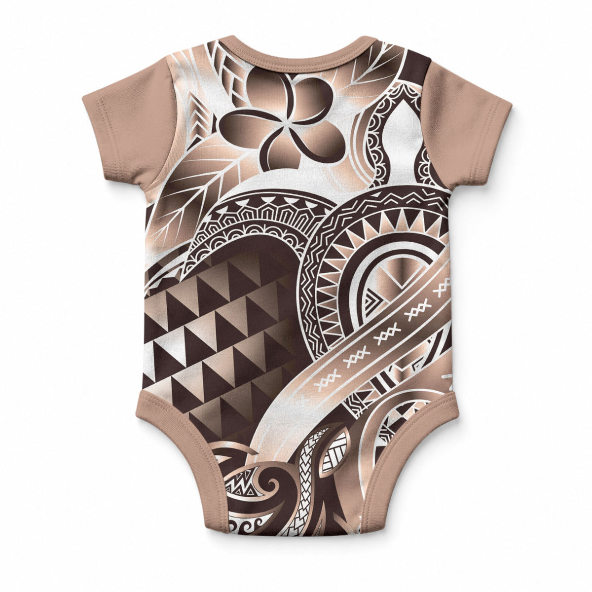 Aloha Mocha Mousse Tribal Honu Tattoo Baby Onesie LT9 - Polynesian Pride