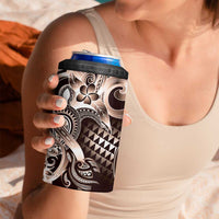 Aloha Mocha Mousse Tribal Honu Tattoo 4 in 1 Can Cooler Tumbler