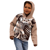 Aloha Mocha Mousse Tribal Honu Tattoo Kid Hoodie