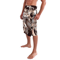 Aloha Mocha Mousse Tribal Honu Tattoo Lavalava