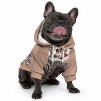 Aloha Mocha Mousse Tribal Honu Tattoo Pet Hoodie LT9 - Polynesian Pride