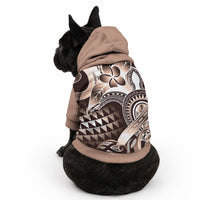 Aloha Mocha Mousse Tribal Honu Tattoo Pet Hoodie LT9 - Polynesian Pride