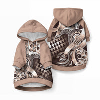 Aloha Mocha Mousse Tribal Honu Tattoo Pet Hoodie LT9 Pullover Mocha Mousse - Polynesian Pride
