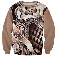 Aloha Mocha Mousse Tribal Honu Tattoo Sweatshirt