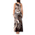 Aloha Mocha Mousse Tribal Honu Tattoo Tank Maxi Dress