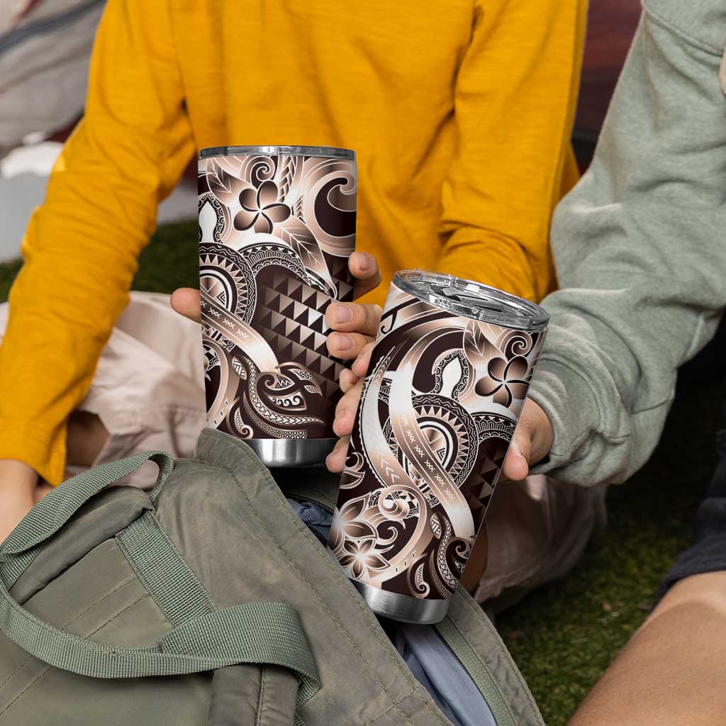 Aloha Mocha Mousse Tribal Honu Tattoo Tumbler Cup