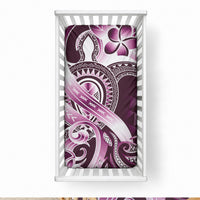 Aloha Pink Tribal Honu Tattoo Baby Bed Cover LT9 28 × 52 in Pink - Polynesian Pride