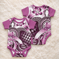 Aloha Pink Tribal Honu Tattoo Baby Onesie LT9 - Polynesian Pride