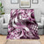 Aloha Pink Tribal Honu Tattoo Blanket