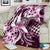 Aloha Pink Tribal Honu Tattoo Blanket