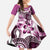 Aloha Pink Tribal Honu Tattoo Family Matching Mermaid Dress and Hawaiian Shirt