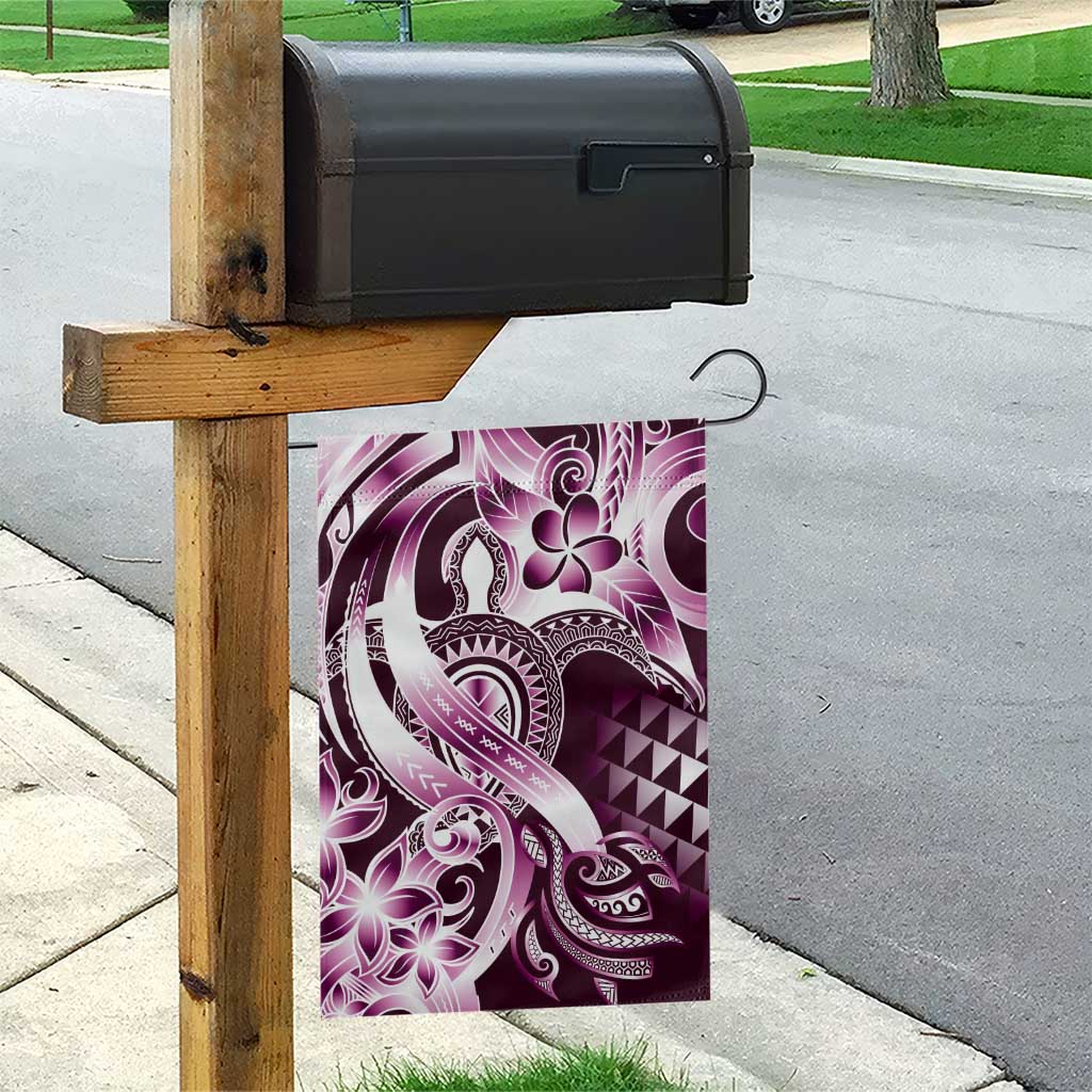 Aloha Pink Tribal Honu Tattoo Garden Flag