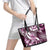 Aloha Pink Tribal Honu Tattoo Leather Tote Bag