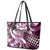 Aloha Pink Tribal Honu Tattoo Leather Tote Bag