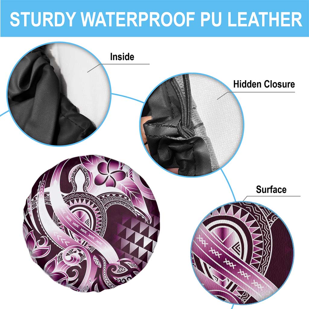 Aloha Pink Tribal Honu Tattoo Spare Tire Cover