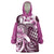 Aloha Pink Tribal Honu Tattoo Wearable Blanket Hoodie