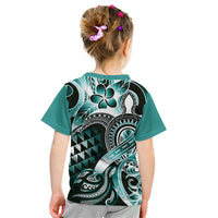 Aloha Turquoise Tribal Honu Tattoo Kid T Shirt