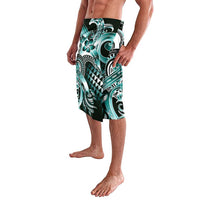 Aloha Turquoise Tribal Honu Tattoo Lavalava