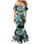 Aloha Turquoise Tribal Honu Tattoo Mermaid Dress