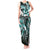 Aloha Turquoise Tribal Honu Tattoo Tank Maxi Dress