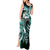 Aloha Turquoise Tribal Honu Tattoo Tank Maxi Dress