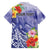 Personalised Chuuk States Humpback Whale Hawaiian Shirt Polynesian Tropical Flowers