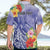 Personalised Chuuk States Humpback Whale Hawaiian Shirt Polynesian Tropical Flowers