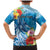 Personalised Kosrae States Humpback Whale Family Matching Mermaid Dress and Hawaiian Shirt Polynesian Tropical Flowers