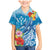 Personalised Kosrae States Humpback Whale Family Matching Mermaid Dress and Hawaiian Shirt Polynesian Tropical Flowers