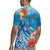 Personalised Kosrae States Humpback Whale Rugby Jersey Polynesian Tropical Flowers