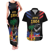 Haiti Independence Day Couples Matching Tank Maxi Dress and Hawaiian Shirt The First Black Republic Since 1804